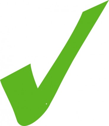 marca de verificação verde clip-art
