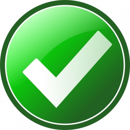 marca de verificación verde clip art