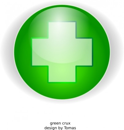 zielony krzyż clipart