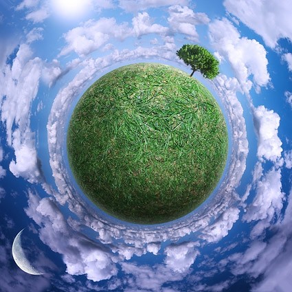 緑の地球の画像