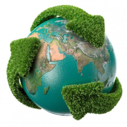 绿色的地球极坐标定义图片