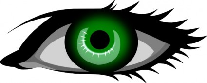 grüne Augen-ClipArt