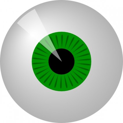 clip art de ojos verdes