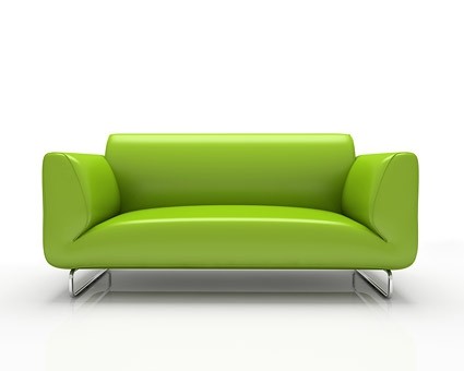 Fotos de moda verde sofá