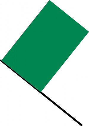 zielone flagi
