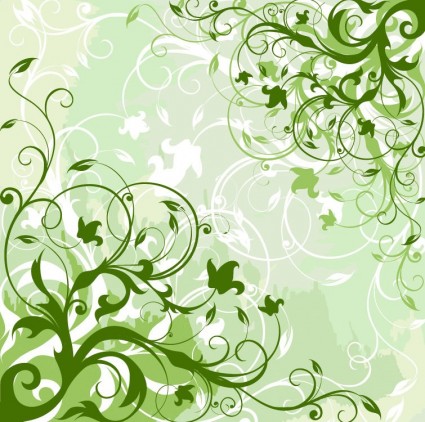 grafica vettoriale sfondo floreale verde