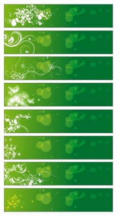 Yeşil çiçekli afiş vektör