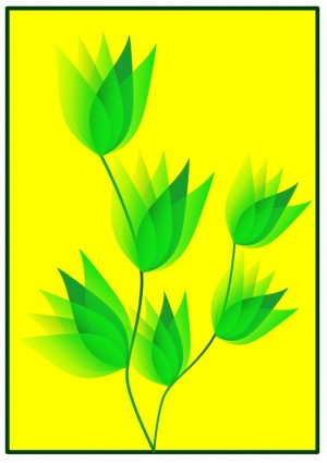 зеленый цветок