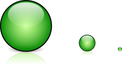 glassbutton verde con ClipArt di ombra