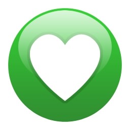 Green Globe Heart