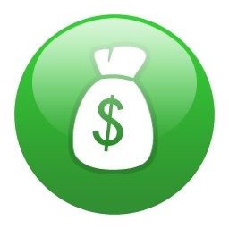 borsa di denaro globo verde