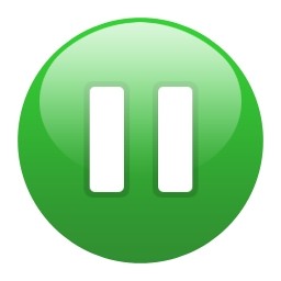 グリーン グローブの一時停止 Vista のアイコン 無料のアイコン 無料でダウンロード