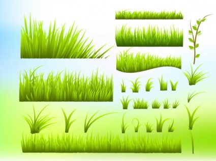 緑の草のベクトル