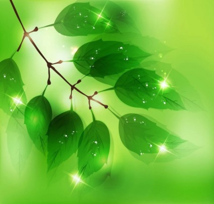 Green Halo Background Vector