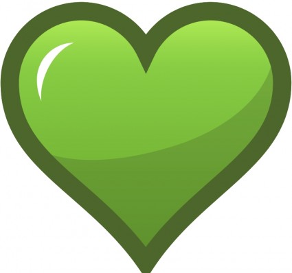 icono de corazón verde