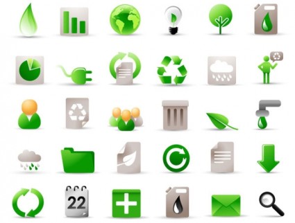 icona verde vettoriale