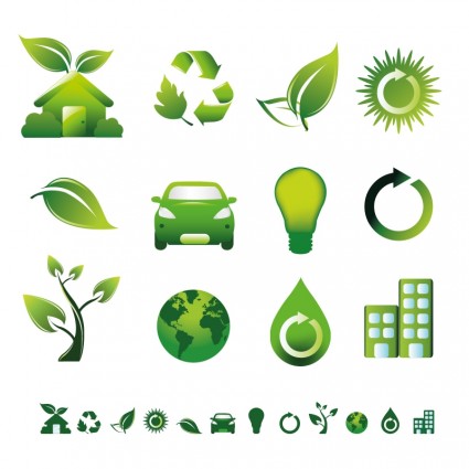 grüne Symbole