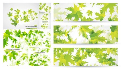 Green Leaves Background Vector