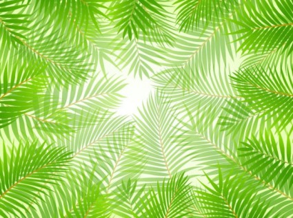 daun hijau tema latar belakang vektor