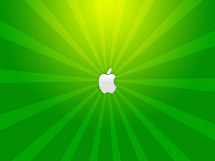 Komputery apple mac Zielona tapeta