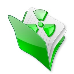 Green Open Document Folder