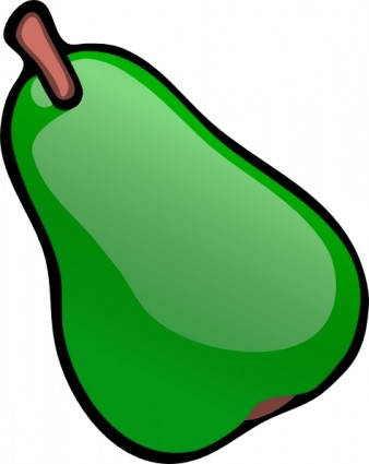 clip art de pera verde