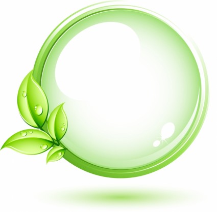 círculo y planta verde