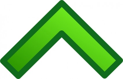 singola verde freccia su imposta ClipArt