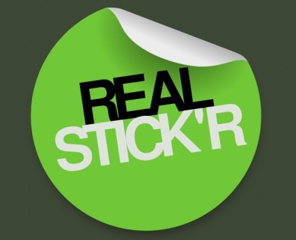 stiker hijau clip art