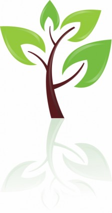 élément de design arbre vert