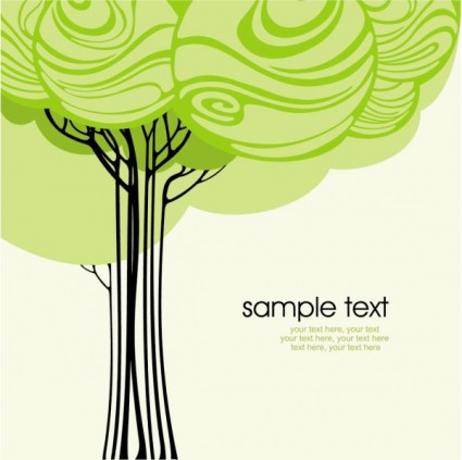 árvore verde ilustração série vector