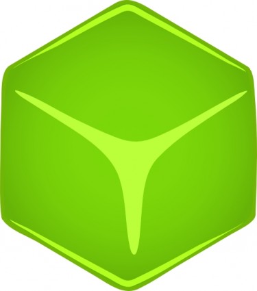 Greend-Cube-ClipArt-Grafik