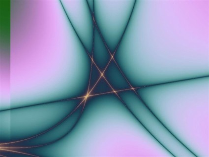 lignes verdâtres sur fractal rose