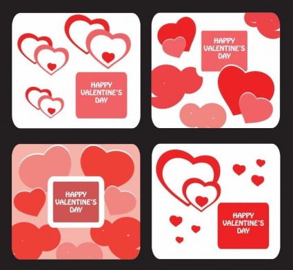 шаблоны поздравительных открыток для день Валентина