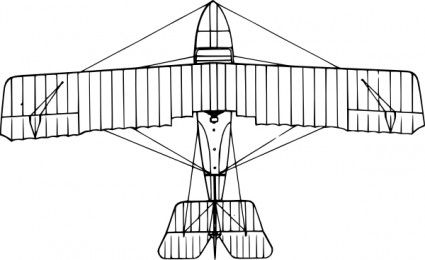 Grigorovich m aeronaves vista superior clip-art