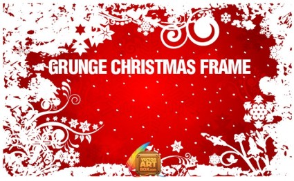 Grunge Christmas frame