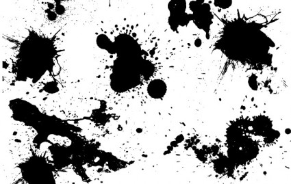 Grunge sơn splatter vector miễn phí