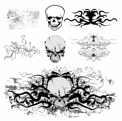 czaszka ilustracja