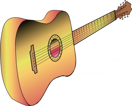 Gitarre-Profil-ClipArt-Grafik