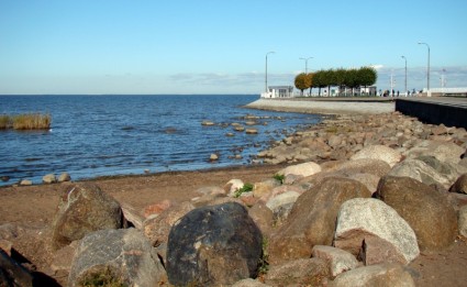 otoño de mar del Golfo de Finlandia