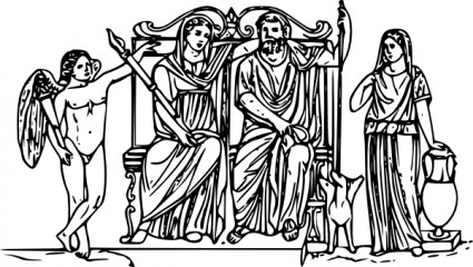 Hadès et Perséphone clipart