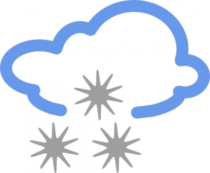 冰雹天气符号剪贴画