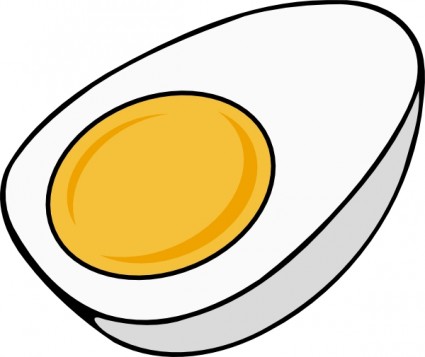 ClipArt mezzo uovo