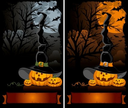 Halloween Cartoon Background Vector