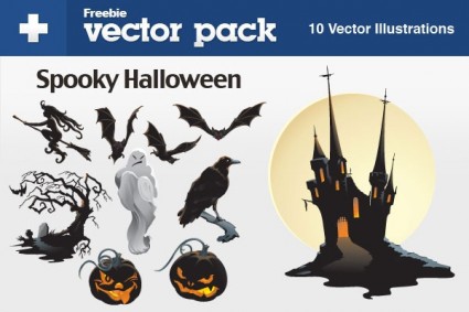 elementos de Halloween vector