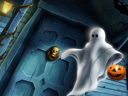 fantasma de Halloween wallpaper fiestas de halloween
