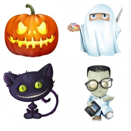 Halloween Symbolsatz Icons pack