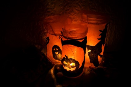 Halloween lampu