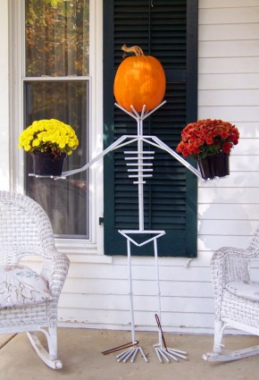 uomo scheletro Halloween