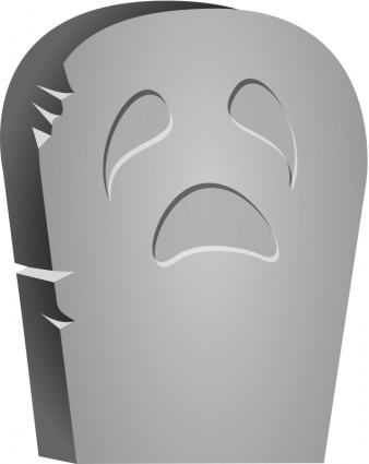 Halloween tombstone wajah